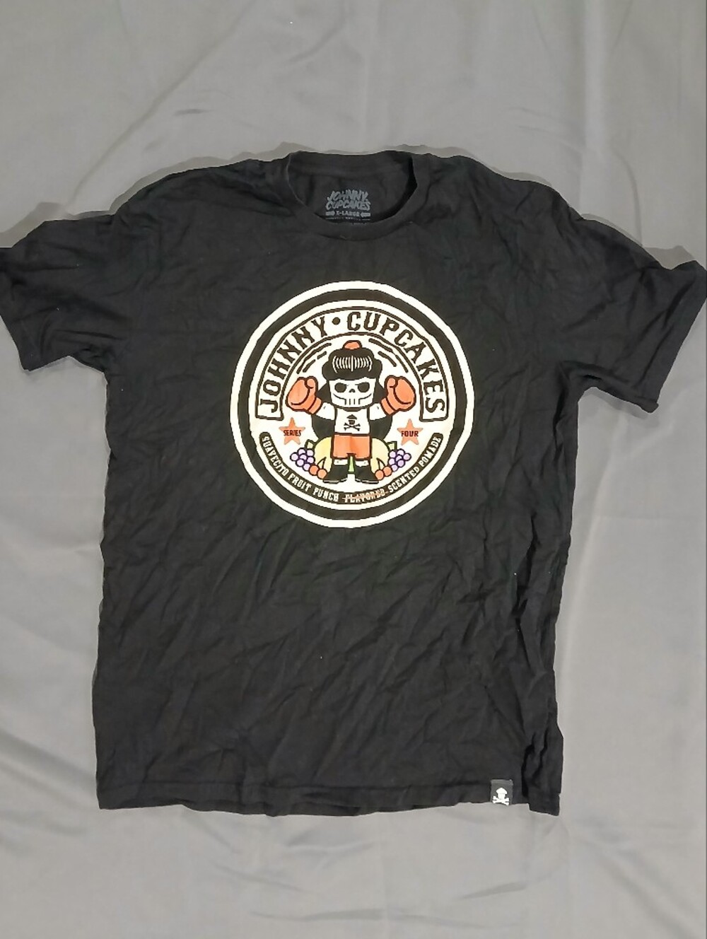 Johnny Cupcakes Black Tee with Colorful Logo